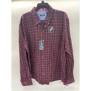 IZOD Mens Advantage Wrinkle Free Casual Button Up Long Sleeve Shirt - Size XXL
